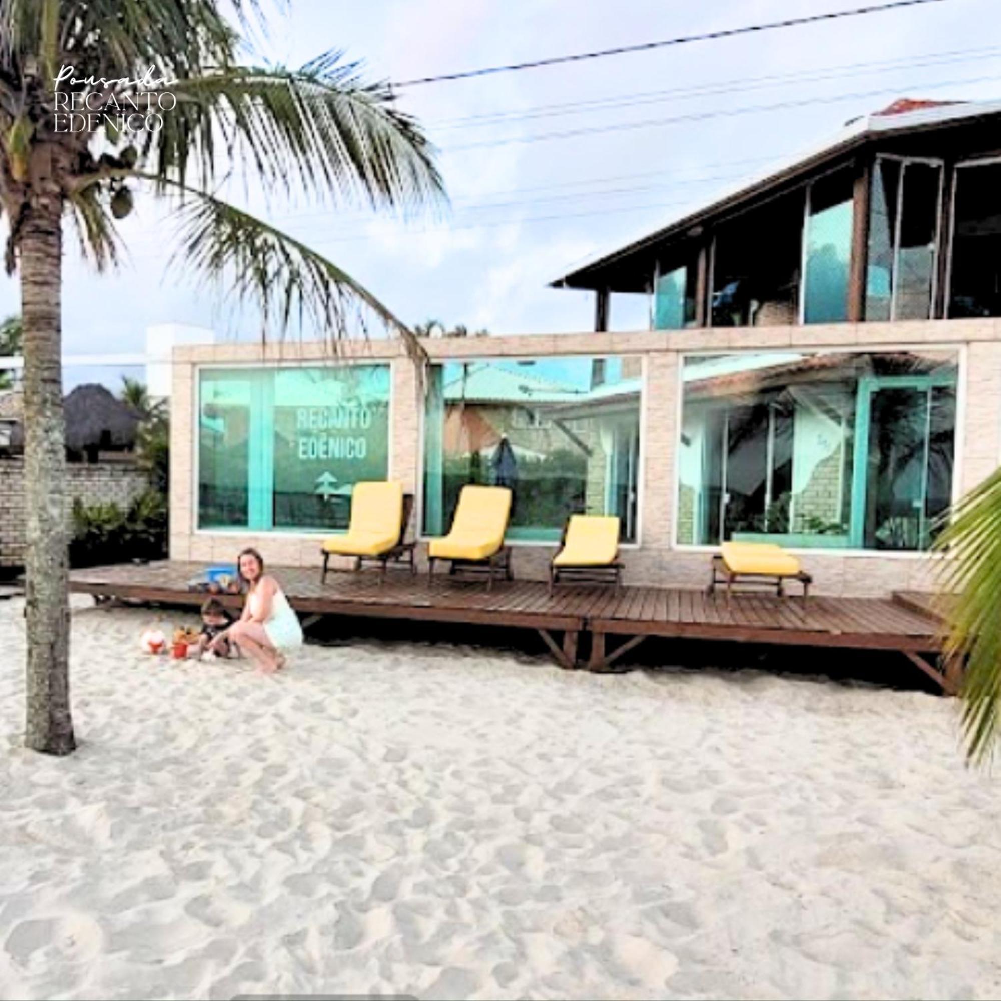 Pousada Recanto Edenico - A Beira Mar Da Praia Ponta Do Papagaio, Palhoca Sc Exterior foto